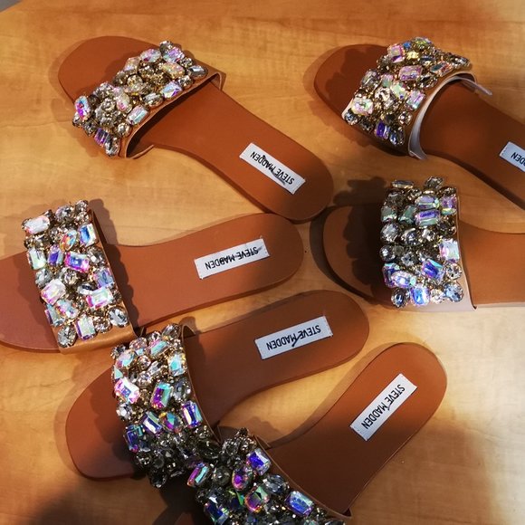 Steve Madden Brionna Embellished Sandals - Picture 1 of 5